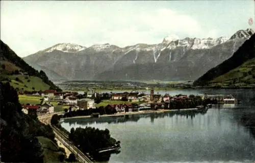 Ak Zell am See in Salzburg,  steinerne Berge, See, 5 EMER