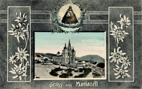 Ak Mariazell Steiermark, Basilika Mariä Geburt, Gnadenbild