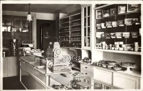 Foto Ak Soest in Westfalen, Bäckerei, Innenansicht