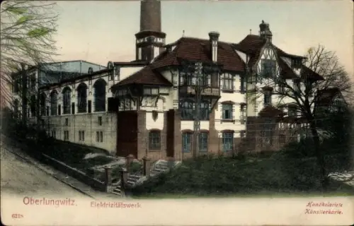 Ak Oberlungwitz in Sachsen, Elektrizitätswerk