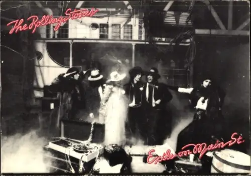 PC The Rolling Stones, Scene of the fall from Exile on Main Street, Mick Jagger, Keith Richards