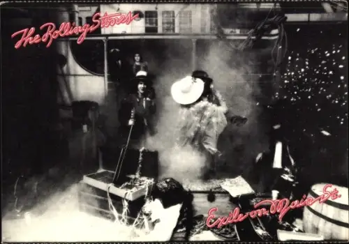 PC The Rolling Stones, Scene of the fall from Exile on Main Street, Mick Jagger, Keith Richards