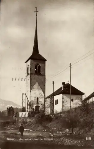 Ak Broc Gruyère Kanton Freiburg, Kirche