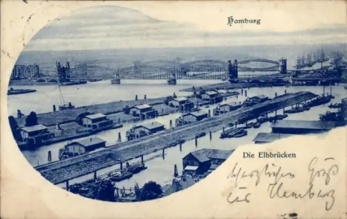 Ak Hamburg Mitte Rothenburgsort, Elbbrücken