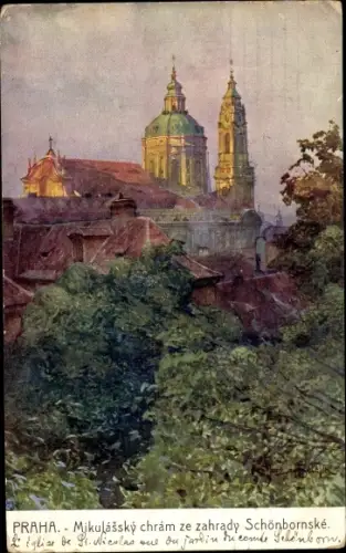 Künstler Ak Setelik, J., Praha Prag Tschechien, Sct. Nikolauskirche