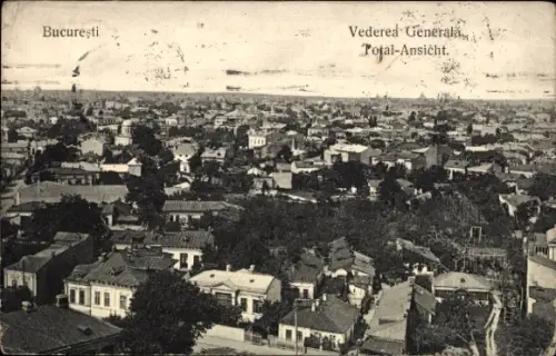 Ak București Bukarest Rumänien, Gesamtansicht