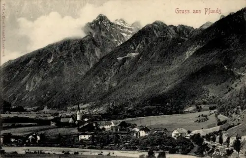 Ak Pfunds in Tirol, Panorama