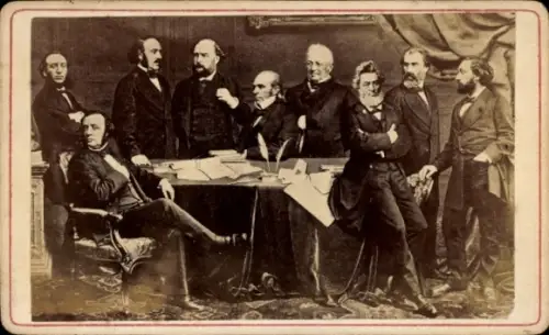Foto Französische Politiker, Gambetta, Jules Favre, Jules Ferry
