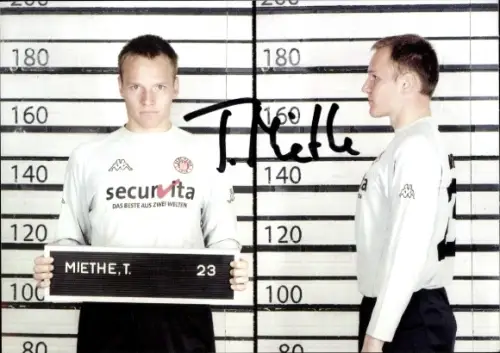 Autogrammkarte Fußballer Torsten Miethe, FC St. Pauli, Autogramm