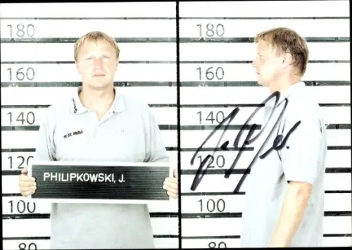 Autogrammkarte Co Trainer Joachim Philipkowski, FC St. Pauli, Autogramm