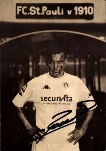 Autogrammkarte Fußballer Catalin Racanel, FC St. Pauli, Autogramm