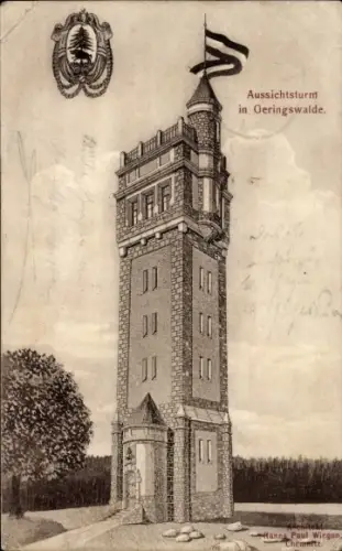 Ak Geringswalde Sachsen, Aussichtsturm