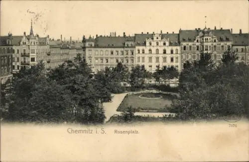 Ak Chemnitz in Sachsen, Rosenplatz