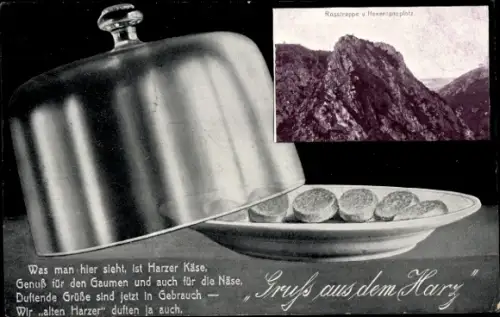 Ak Thale im Harz, Hexentanzplatz, Rosstrappe, Käse