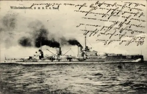 Ak Deutsches Kriegsschiff, SMS von der Tann, Kaiserliche Marine