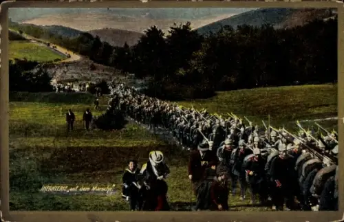 Ak Deutsches Heer, Infanterie auf dem Marsche