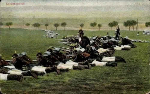 Ak Deutsches Heer, Schützenlinie, Kaiserzeit