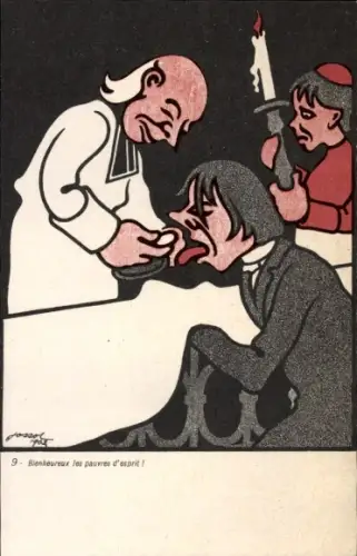 Künstler Ak Jossot, Gustave-Henri, Bienheureux les pauvres d'esprit
