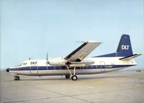 Ak Passagierflugzeug DLT, Fokker F27, D-BAKI