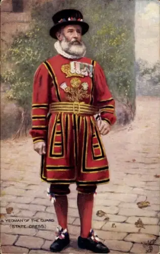 Künstler Ak London City England, A Yeomen of the Guard