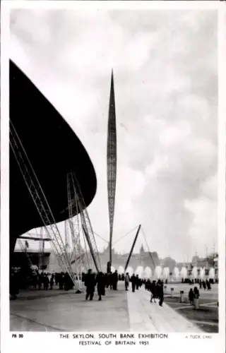 PC London City, England, Skylon, South Bank Exhibition, Festival of Britain 1951