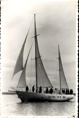 Foto Ak Schiff, Segelpartie