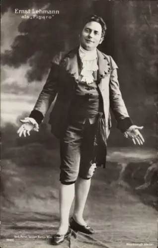 Ak Opernsänger Ernst Lehmann als Figaro