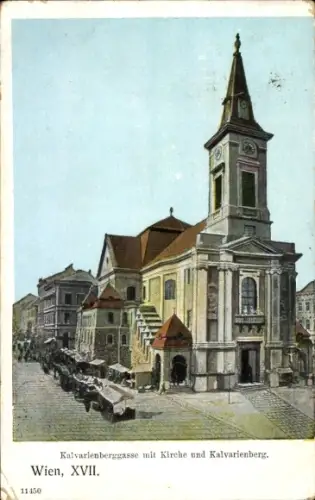 Ak Wien XVII., Kalvarienberggasse, Kirche, Kalvarienberg
