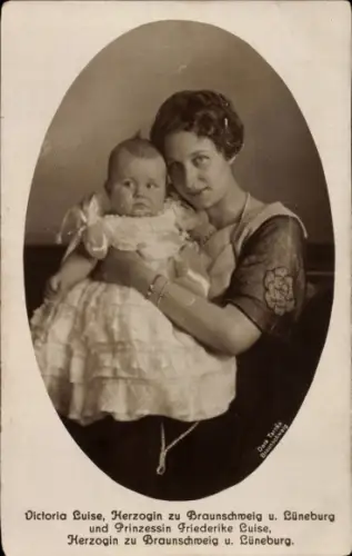 Ak Herzogin Viktoria Luise zu Braunschweig und Lüneburg, Prinzessin Friederike Luise