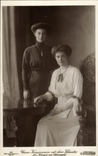 Ak Kronprinzessin Cecilie von Preußen, Königin Alexandra von Dänemark