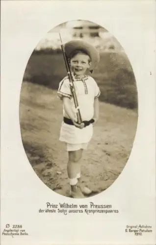 Ak Prinz Wilhelm von Preußen, Der älteste Sohn unseres Kronprinzenpaares, PH 2286