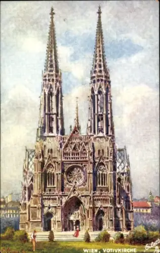 Künstler Ak Wien 9. Alsergrund Österreich, Votivkirche, Tuck Nr. 646B