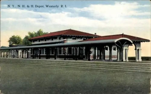 Ak Westerly Rhode Island USA, Bahnhof