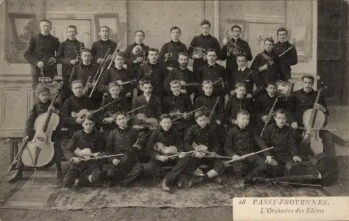CPA Froyennes Tournai Wallonie Hainaut, Pensionnat Passy Froyennes, L'Orchestre des Elèves