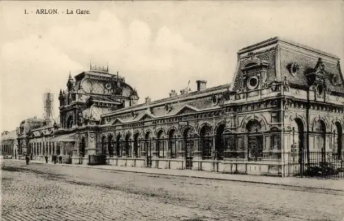 Ak Arlon Aarlen Wallonien Luxemburg, Bahnhof