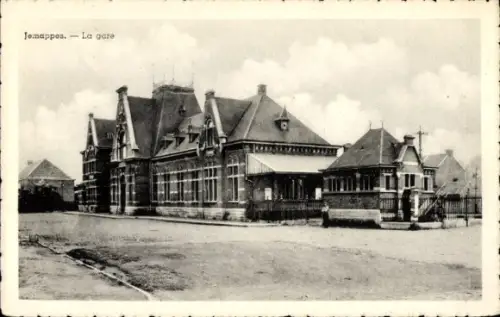 Ak Jemappes Wallonien Hennegau, Bahnhof