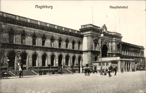 Ak Magdeburg an der Elbe, Hauptbahnhof