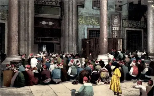 CPA Constantinople Istanbul Turquie, Musulmans en prière