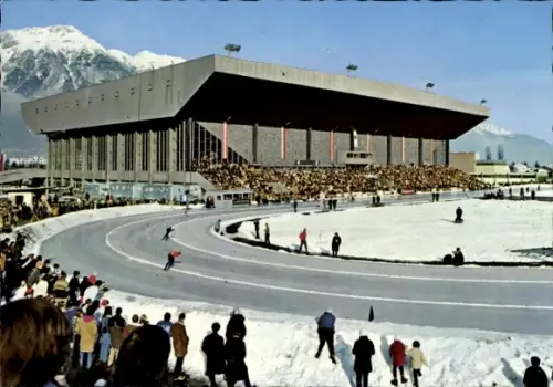 Ak Innsbruck in Tirol, XII. Olympische Winterspiele 1976, Eisschnellauf