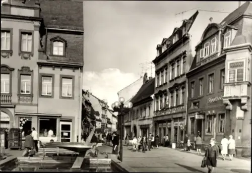 Ak Borna in Sachsen,  Wilhelm-Pieck-Straße, Spothek, Straßenansicht