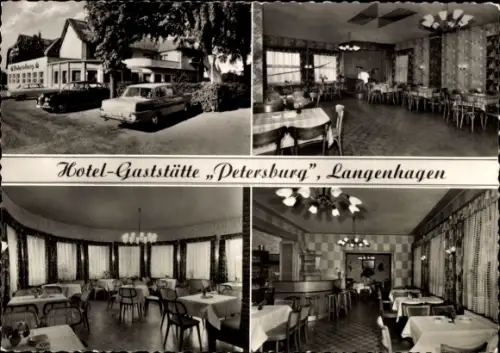 Ak Langenhagen in Niedersachsen, Hotel-Gaststätte 'Petersburg',  Evershorster Str. 6, Flughafen H