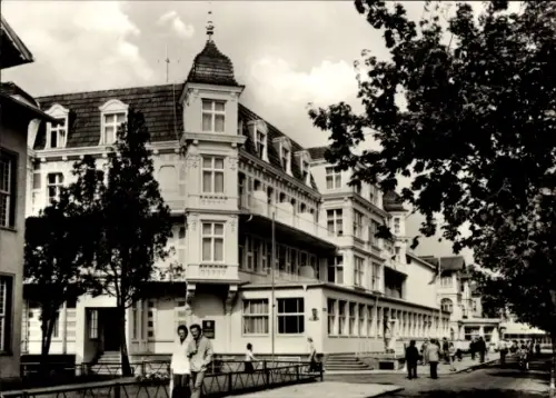 Ak Ostseebad Ahlbeck auf Usedom,  FDGB-Erholungsheim Bernhard Goring