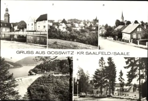 Ak Bucha Unterwellenborn in Thüringen, Gosswitz, Hohenwartetalsperre, FDGB-Erholungsheim Aktivist