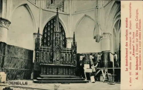 Ak Jemelle Wallonien Namur, Kircheninneres