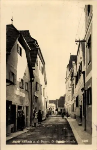Ak Aschach an der Donau Oberösterreich, Straßenpartie