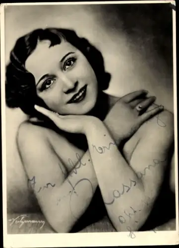 Ak Schauspielerin Rassana, Portrait, Autogramm