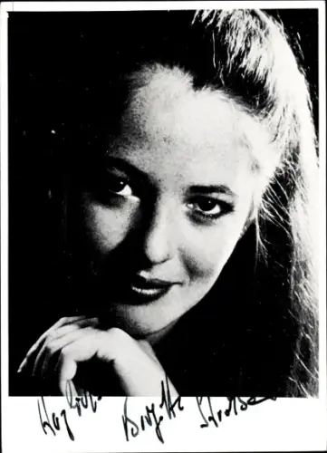 Ak Schauspielerin Brigitte Strohbauer, Portrait, Autogramm