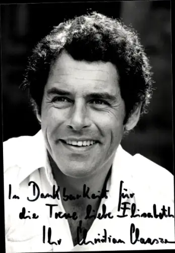 Ak Schauspieler Christian Claaszen, Portrait, Autogramm