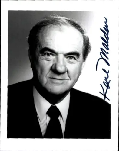 Ak Schauspieler Karl Malden, Portrait, Autogramm