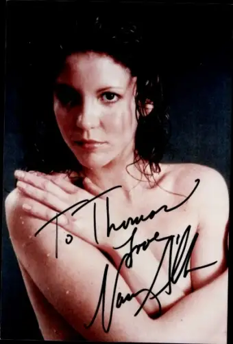 Ak Schauspielerin Nancy Allen, Erotik, Autogramm